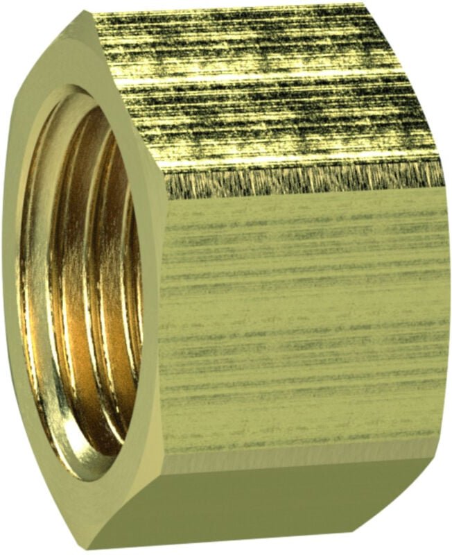 Verschlusskappe (Sechskant-Ausführung), g 1/8, sw 13, Messing, MSVK18 - Riegler