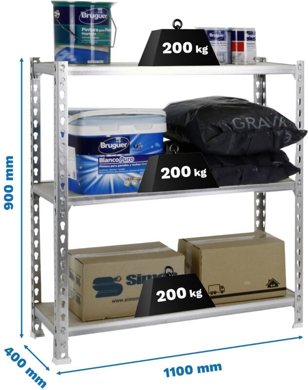 Simonrack Maderclick Superplus 3 400 Galva Holzregal