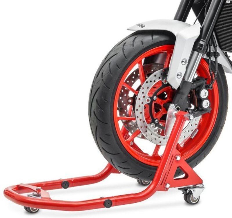 Werkstatt-Stütze Vorderachse Motorradheber Constands XB2 rot