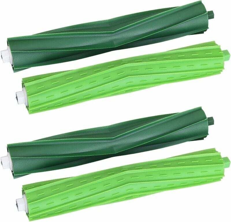 Multi-Oberflächen-Gummibürsten für iRobot i7 i7+ / i7 Plus i8 i8 Plus E5 E6 Roboter-Staubsauger, Rollen-Ersatzteile für ...