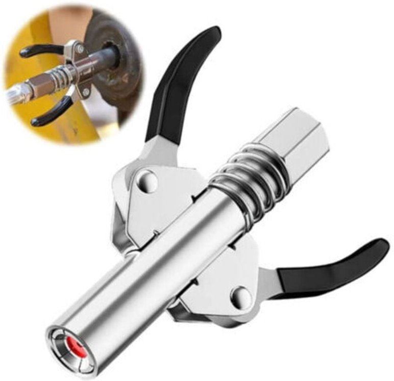 Tigrezy - 1 Stück Hochdruck-Doppel-G-Griff-Kupplung für Fettpumpe, einfach zu montieren und zu demontieren, für alle Art...