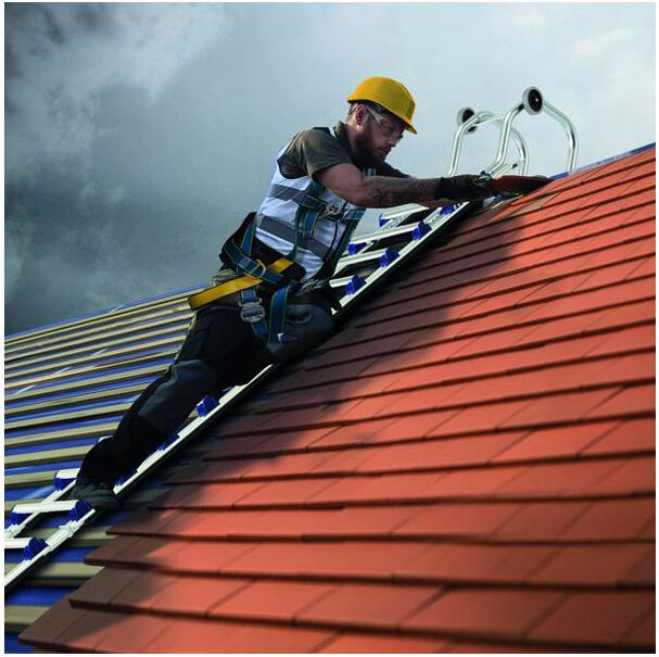 Tubesca Comabi - Aluminium-Dachleiter-Set 6.10 m (4x1,58m) – mit Haken - EVOKLIP/250