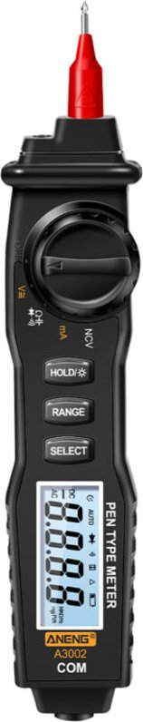 Penna tester digitale senza contatto a 4000 conteggi, multimetro portatile A3002 per misurazione di tensione AC/DC, diod...