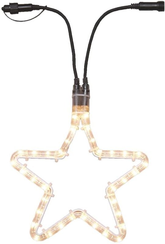 Star Trading - Zubehör System Expo, Outdoor, Leuchtstern mit Verbinder, 36 LEDs, Außenbeleuchtung, Neutralweiß, 28 cm