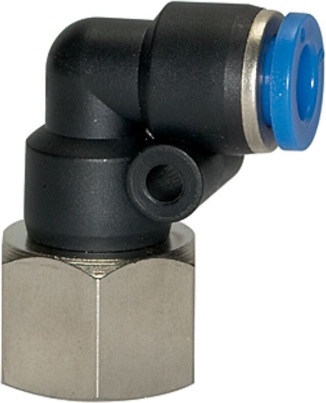 Riegler - L-Steckverschraubung »Blaue Serie«, drehbar, g 1/2 innen, ø 6 mm