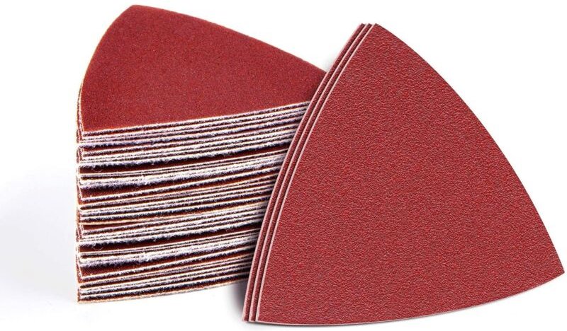 Mehrzweck-Dreieck-Schleifpapier Getreidesortiment (60, 120, 240) 60 Blatt 80x80x80 mm Schleifpapier für Dreieck-Exzenter...