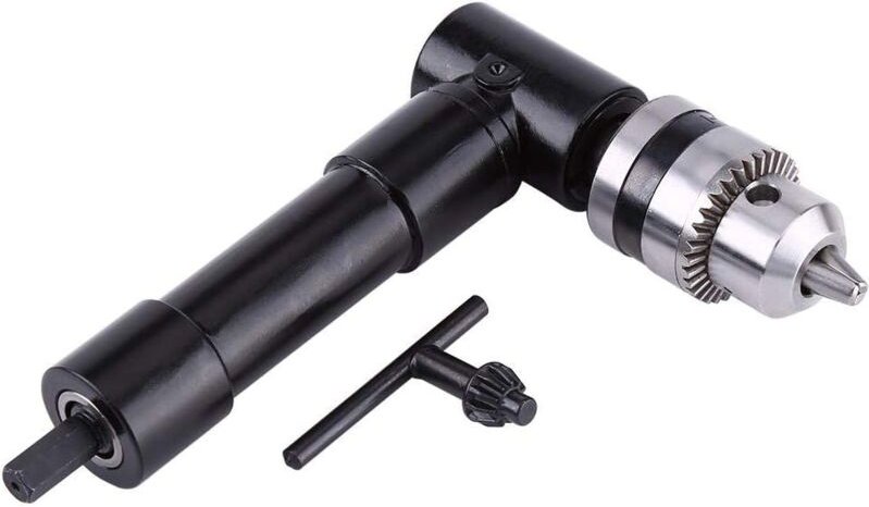 Aiducho - lycxames 90° rechtwinkliges Bohrfutter, 8 mm rechtwinkliger Sechskantschaft-Bohrer-Bit-Adapter, rechtwinkliger...