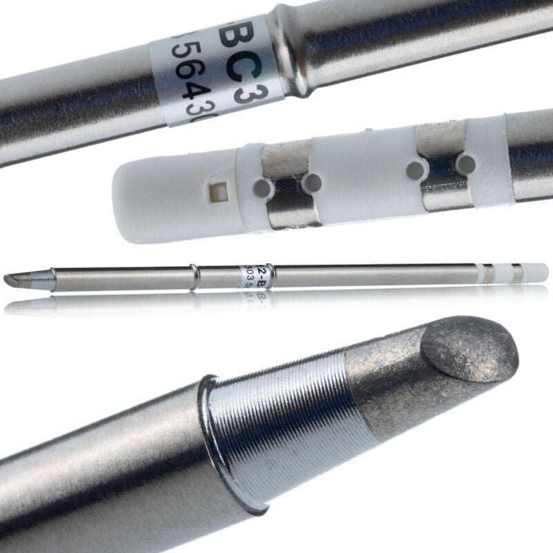 Rosfix T12-BC3 – Lötkolben mit integrierter Heizung Schnelles Aufheizen, präzise Temperatursteuerung Für kompatible Löts...