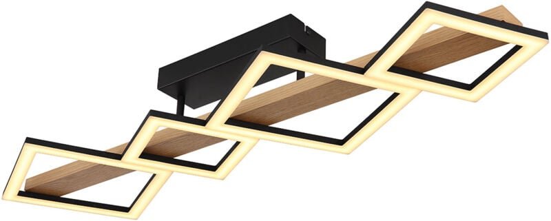 Deckenleuchte - Dustin - schwarz - metall - led - 67288D2 - Globo