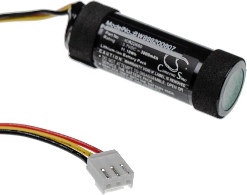 Vhbw - 1x Akku Ersatz für Harman / Kardon ICR22650 für Lautsprecher Boxen Speaker (3000 mAh, 3,7 v, Li-Ion)