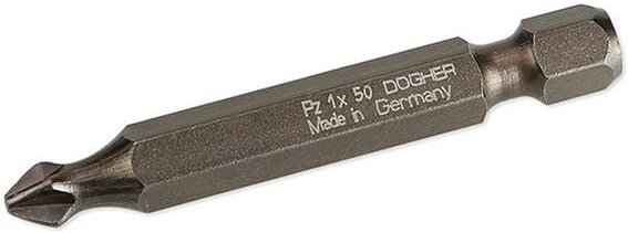 Box mit 10 S2 Schrauberbits, 50 mm, PZ1 Dogher 411-PZ1-10