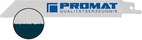 Promat - Säbelsägeblatt Länge 150 mm Breite 19 mm Zahnteilung tpi 18 1,4 mm gefräst, gewellt