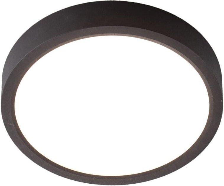 Nino - Deckenleuchte Deckenlampe Weiß Schwarz rund 17 cm Wohnzimmer Schlafzimmer Flur