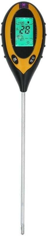Ulisem Verbessertes 4-in-1-Boden-pH-Messgerät, digitaler Feuchtigkeitstester, Pflanzenfeuchtigkeitsmesser, Licht- und pH...