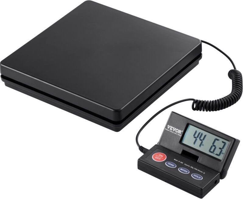 Mophorn - vevor Plattformwaage 10g-50kg Paketwaage 2g Genauigkeit Digitalwaage kg/lbs/lbs:oz/g Zählwaage 250x250x43mm AB...