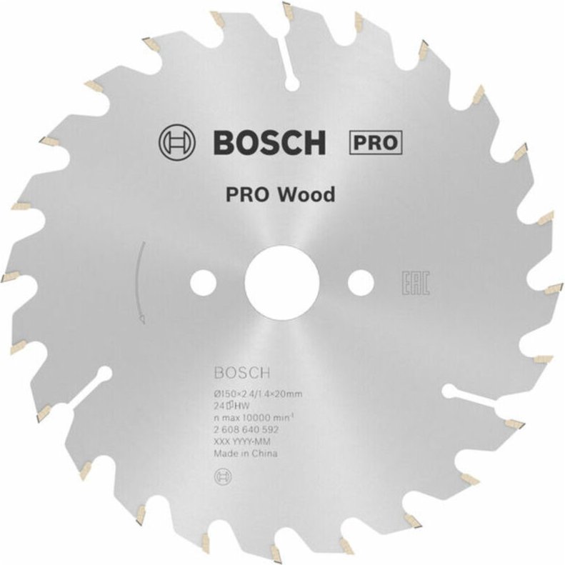 Pro Wood Kreissägeblatt, 150 x 2,4 x 20 mm, T24 - Bosch