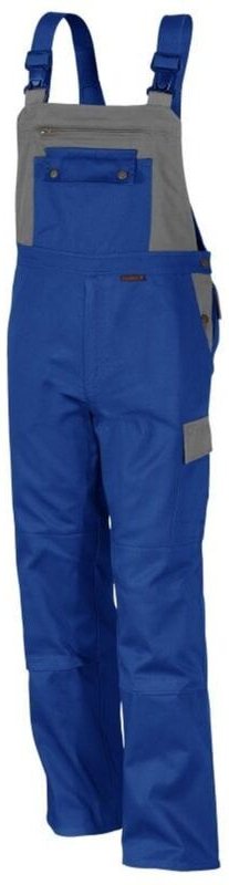 Qualitex Latzhose "image", Größe: 54, Farbe: kornblau/hellgrau