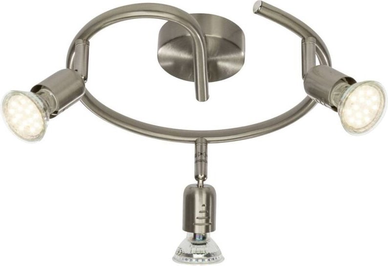 Brilliant 3er Spot Spirale Loona eisen Ø 24 cm GU10, eisen, warmweiß Deckenstrahler