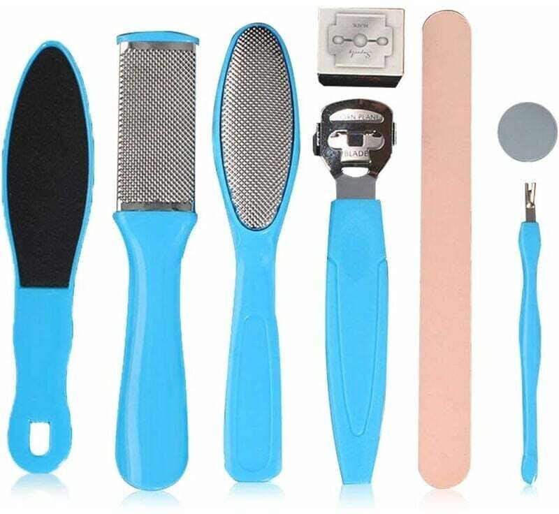 Pediküre-Set, Pediküre-Werkzeuge, Hornhautfeile, Hornhautraspel, Pediküre-Werkzeuge aus Edelstahl für die Fußpflege zu H...