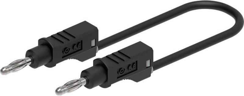 Electro Pjp - 2112-CD1-50N Messleitung Steckanschluss 4 mm 50 cm Schwarz 1 St.