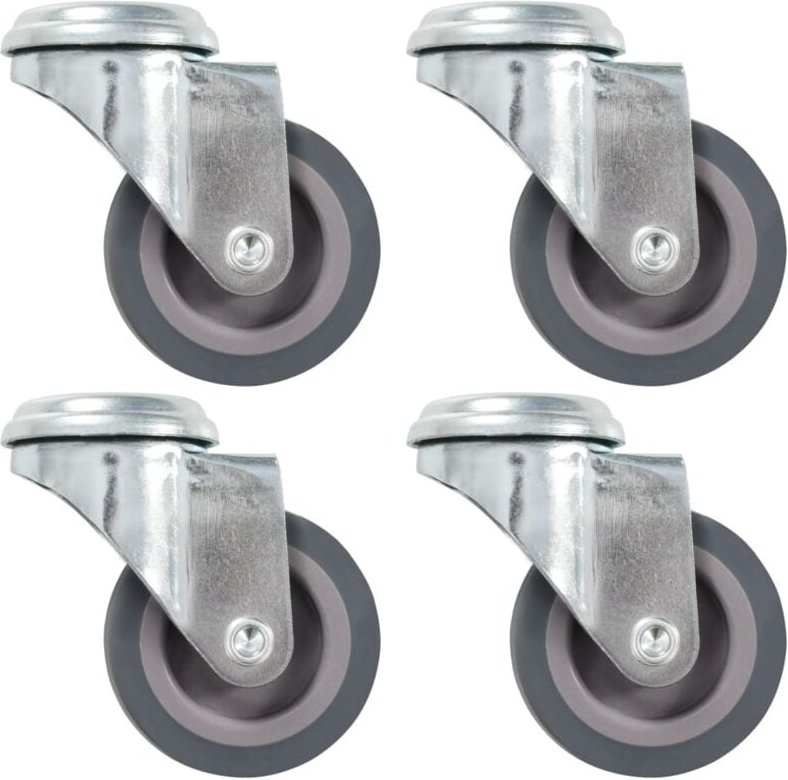 Lenkrollen mit Bolzenloch 4 Stk. 50 mm Vidaxl