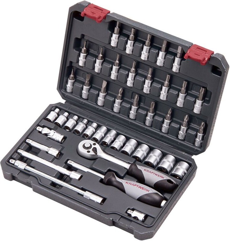 Steckschlüssel-Satz, 1/4', 42-tlg. - Kraftwerk