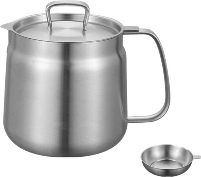 Lfritteuse und Filterbecher-Kombination, vielseitig für die Küche, 1,5 l