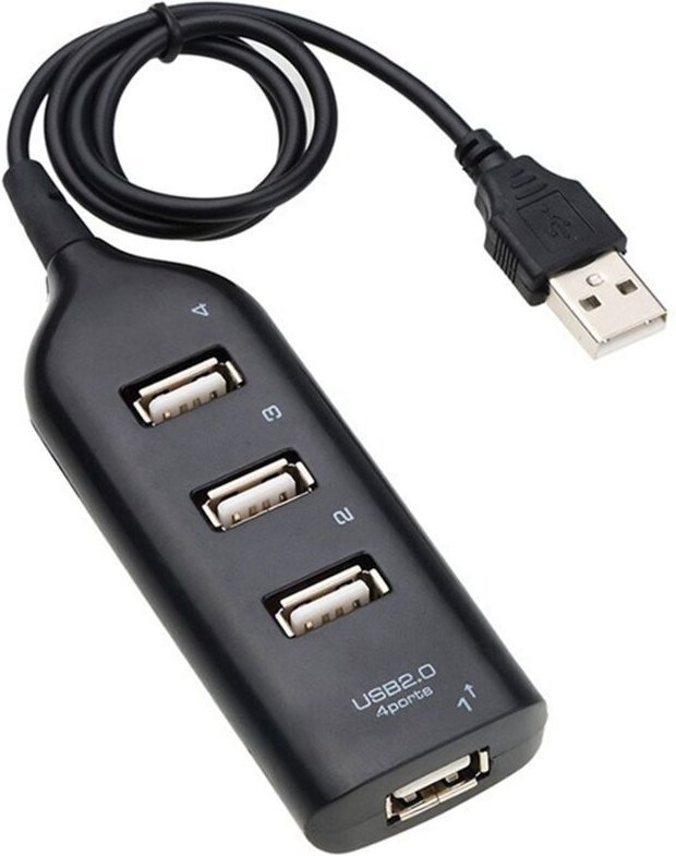 Tlily - usb Hub 2.0 Multi-USB Schnelle Geschwindigkeit Splitter 4-Port Adapter für Laptop EmpfäNger Computer ZubehöR Sch...
