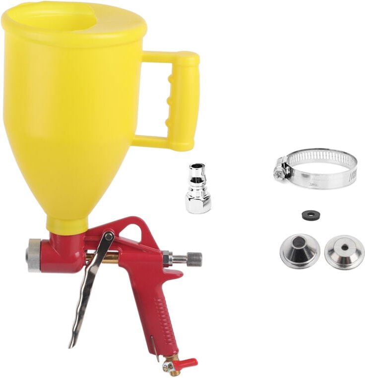 3L 1/4in Kunststoff Trichter Luft Spritzpistole Wand Farbe Sprayer Hause Dekoration Werkzeug 4/6/8mm