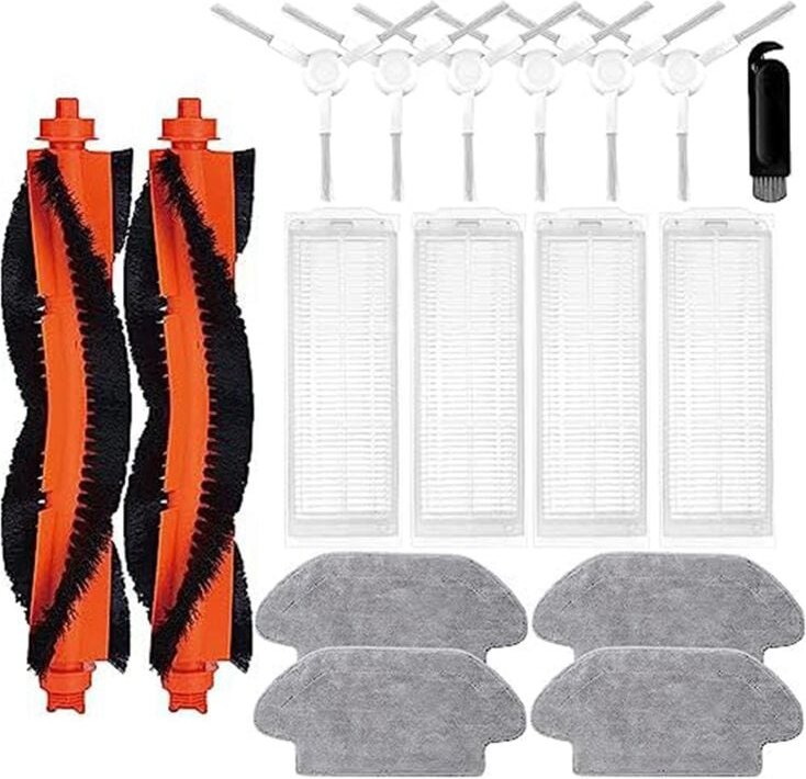 Für Roboterstaubsauger S12 und Staubsauger-Mopp 2S, Hauptseitenbürstenfilter