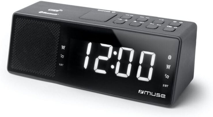Schwarzer doppelradiowecker - Muse - m172bt
