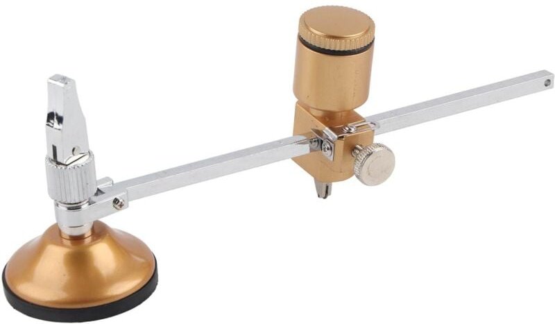 Thumbnail - Spiegelschneider, 360 ° Drehung Glas Kreisschneider Kompass 40 cm Durchmesser Einstellbares kreisförmiges Schneidwerkzeu...