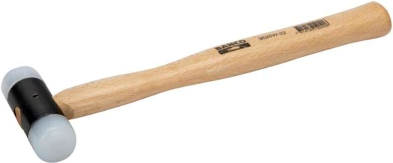 Gummihammer mit Nylonköpfen und Holzstiel 150 g - Bahco