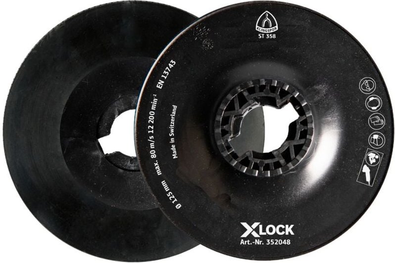 Klingspor ST 358 FI-Stützteller, 125 mm X-LOCK