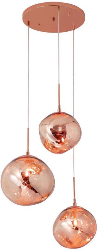 Dreiflammige Pendelleuchte aus Glas "kadnis" - 3 x E27