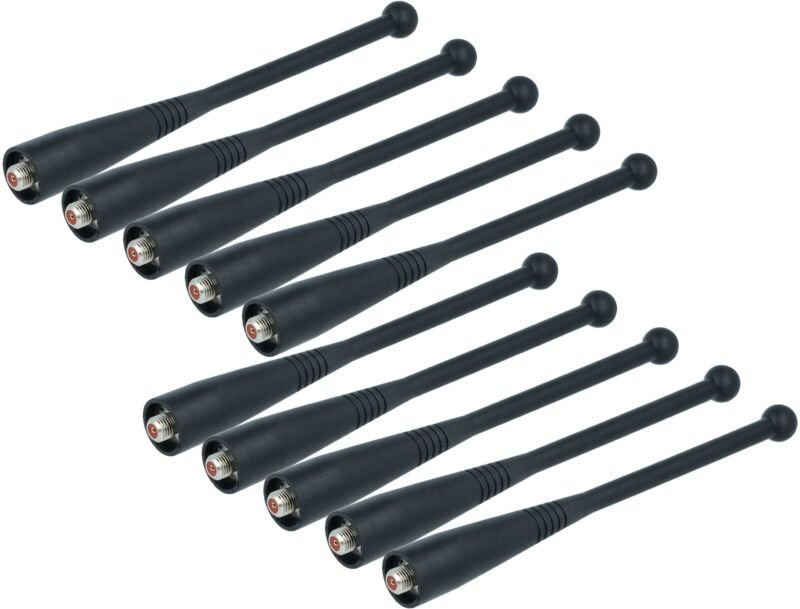 vhbw 10x Antenne Ersatz für Motorola NAD6568, 8505644V03 für Funkgerät - 13,5 cm Schwarz