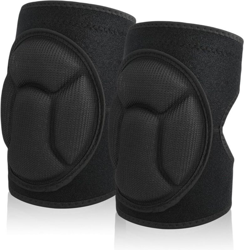 Knieschoner für die Arbeit, EVA & Schaumstoff, stoßfest und rutschfest mit Hartschalen-Schildkröten-Stil, ideal für Gart...