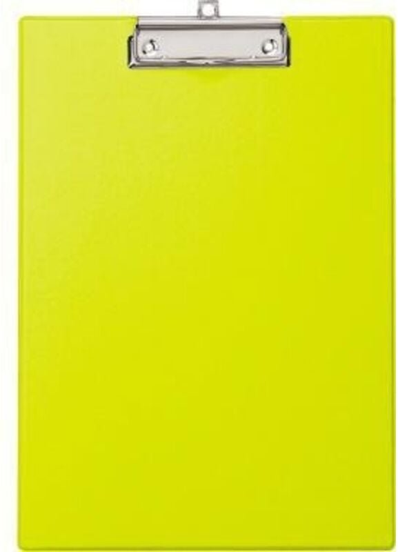 Klemmbrett 22,9 x 31,9 cm (b x h) din A4 Karton Material der Kaschierung außen: Polypropylen gelb