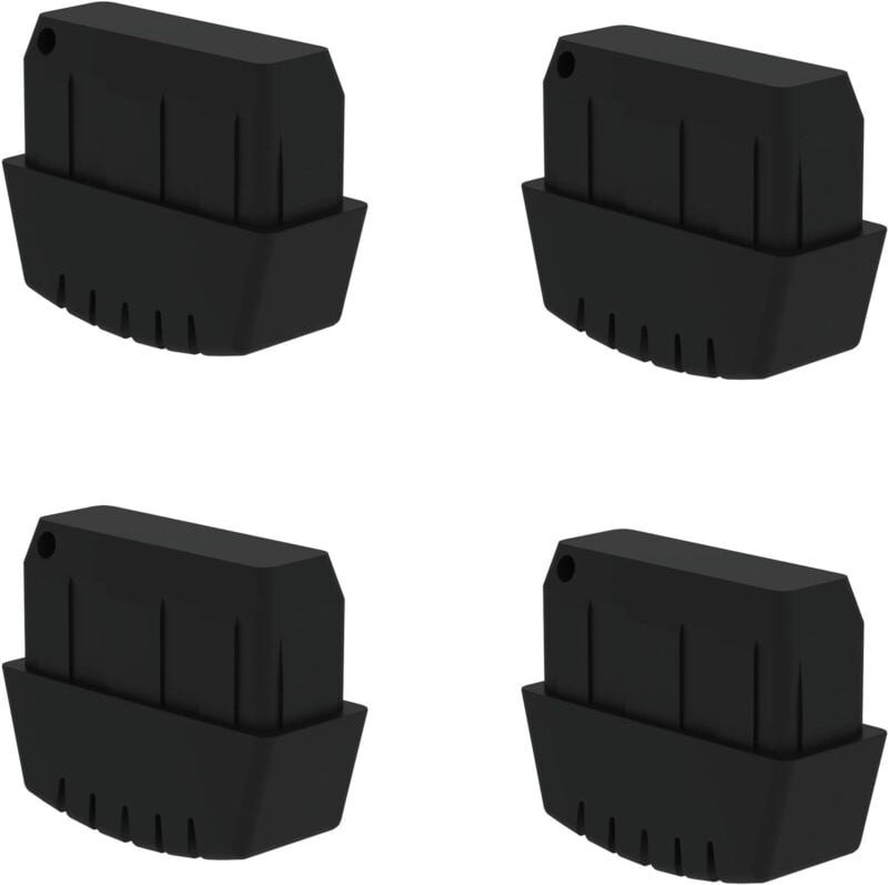 Günzburger Steigtechnik 4x Innenschuh für Stahl-Regalleiter elektrisch ableitfähig - 019269