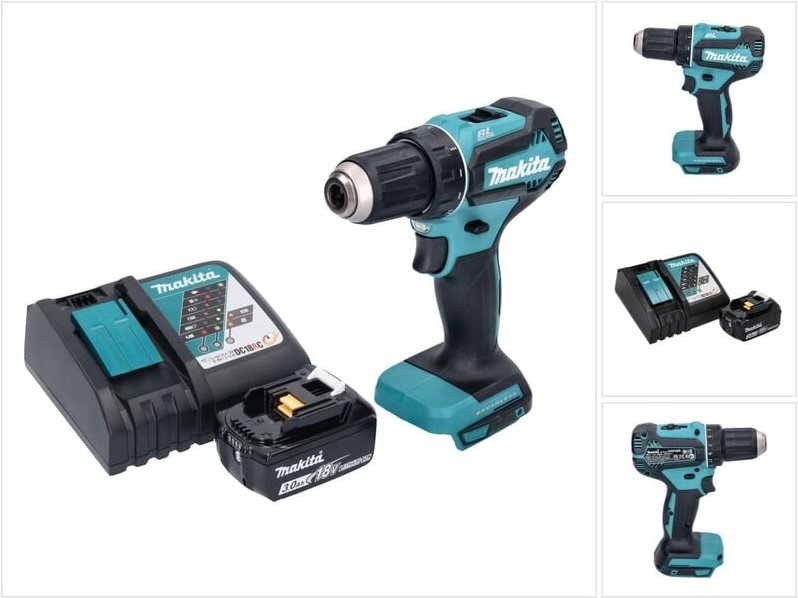 Ddf 485 RF1 Akku Bohrschrauber 18 v 50 Nm Brushless + 1x Akku 3,0 Ah + Ladegerät - Makita