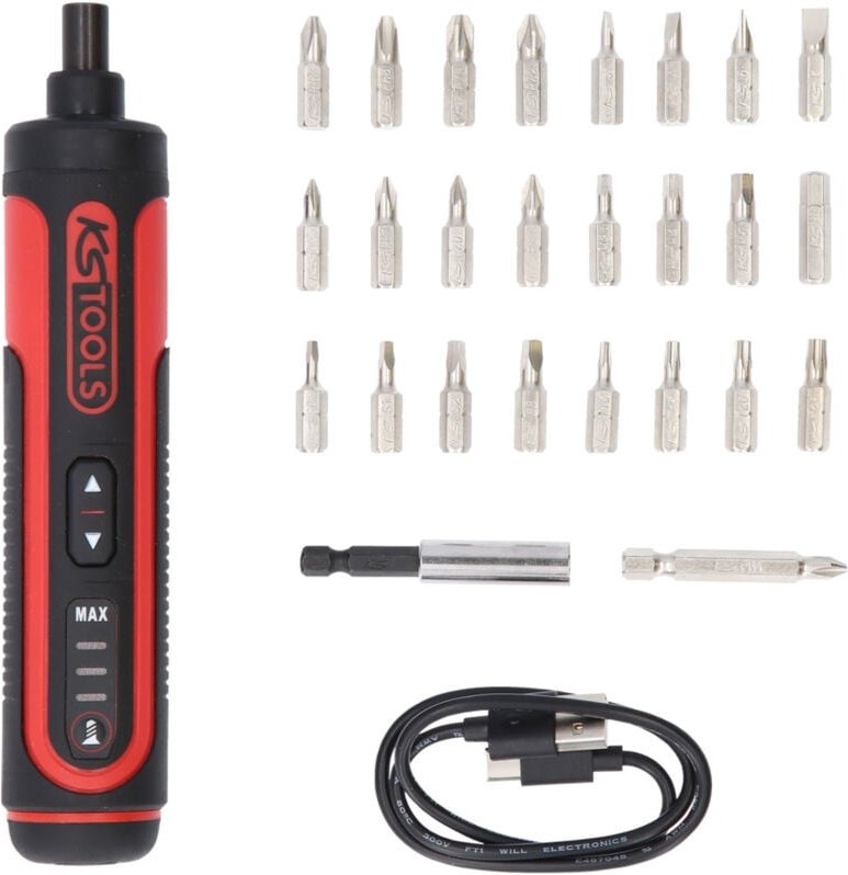 EMONSTER 1/4' Akku-Bit-Stabschrauber-Satz, 27-tlg