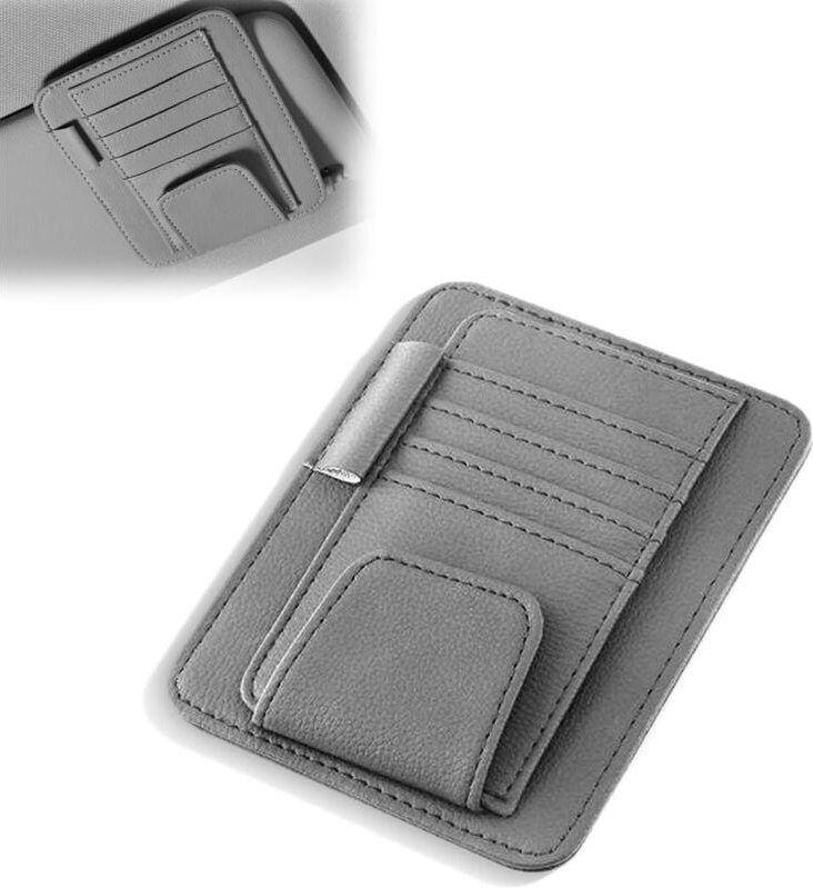 Ahlsen - Auto-Brillenhalter, Auto-Sonnenblenden-Sonnenbrillenhalter, Auto-Brillenhalter, Auto-Sonnenblenden-Organizer, f...