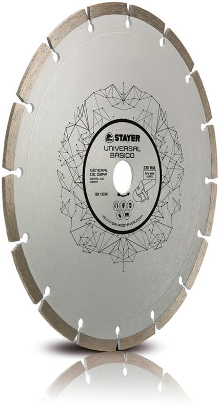 Stayer Iberica - Professionelle Diamantscheibe offür Baumaterialien niedriger, mittlerer und niedriger Härte, Universal ...