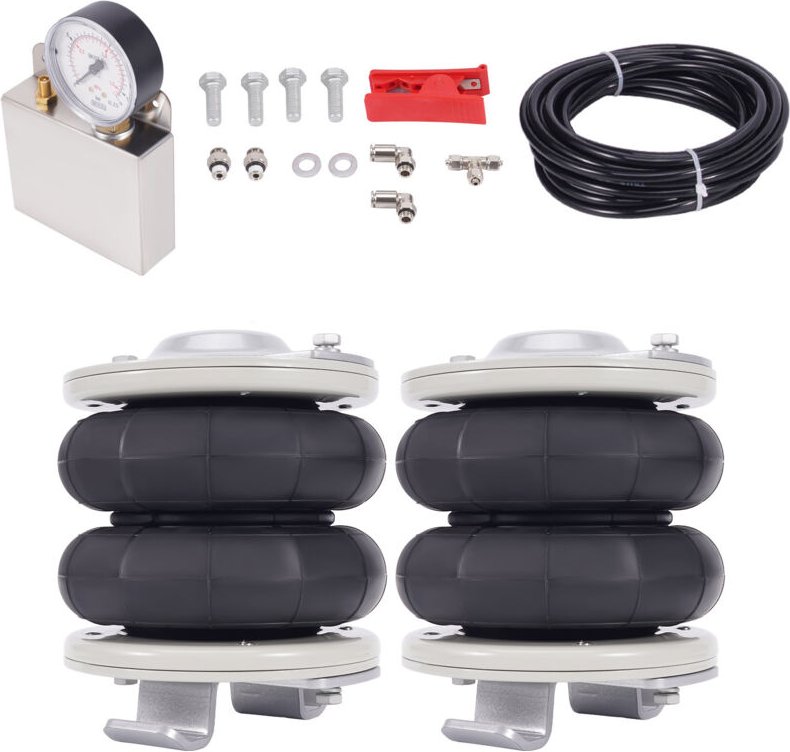Luftfederung + Halterungen + Messgerät Kit for Fiat Ducato Citroën Jumper 1994-