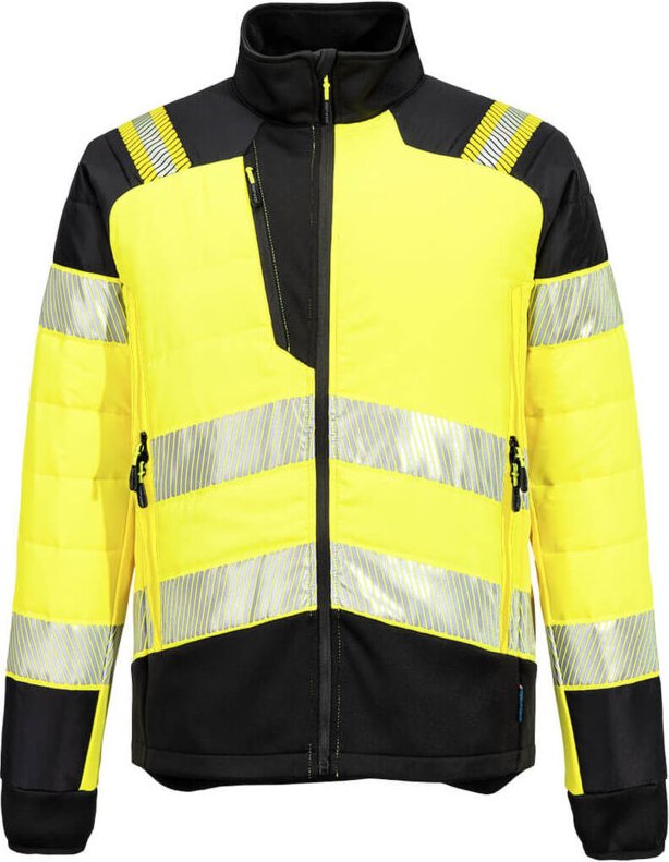 Hybridjacke Baffle Hv Pw3 - Größe XXL - Gelb/Schwarz - Portwest