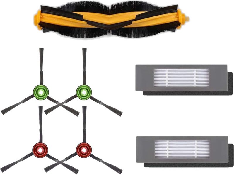 7 stück Roller Pinsel Seite Hepa-Filter für ozmo T8 N8Pro T9AIVI Staubsauger Roboter