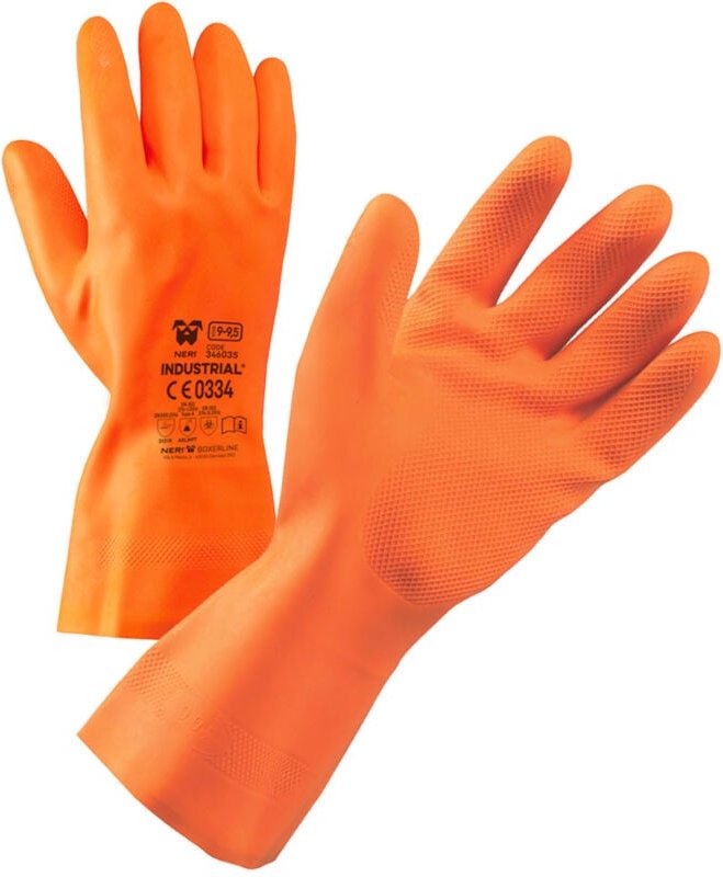 Neri - Industrial Latex-Schutzhandschuhe - 10 (xl) - Orange