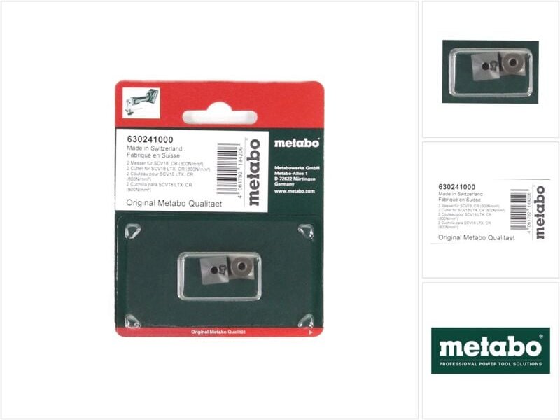 Metabo - Wendemesser für scv 18 ltx bl 1.6 Akku Blechschere 2 Stück ( 630241000 )
