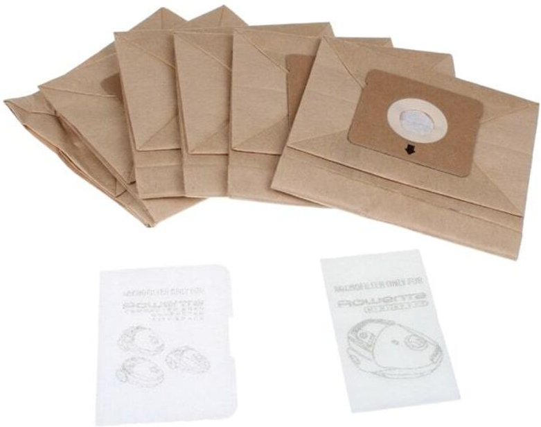 Moulinex MT000501- 6 Papiertüten Tasche + 1 Accessimo / Compactéo Microfilter