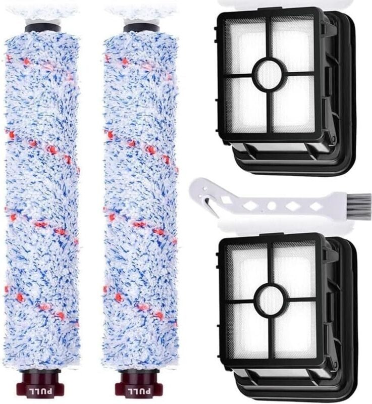 5er-Pack Hauptrollenbürstenfilter für Bissell CrossWave 1713Z. Surface 1868 Bürstenrollenfilter 1866 Staubsauger-Ersatzt...